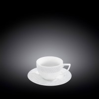 Кофейная чашка и блюдце 90 мл  WL-880107-JV/AB