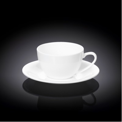 Чашка для капучино и блюдце 180 мл  WL-993001/AB