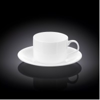 Набор из 4-х чайных чашек с блюдцами 160 мл  WL-993006/4C