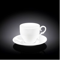 Набор из 4-х чайных чашек с блюдцами 220 мл  WL-993009/4C