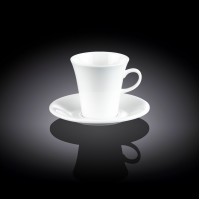 Чашка кофейная и блюдце 90 мл  WL-993108/AB