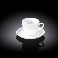 Чашка кофейная и блюдце 75 мл  WL-993173/AB